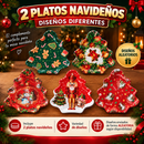 Luces Estrella Cascada  LED+ 🎁 2 platos Navideños de REGALO