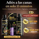🧴 Shampoo Anti-Canas + 🖤 Pigmento + 🎁 2 Obsequios