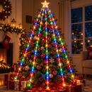 Luces Estrella Cascada  LED+ 🎁 2 platos Navideños de REGALO