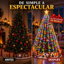 Luces Estrella Cascada  LED+ 🎁 2 platos Navideños de REGALO