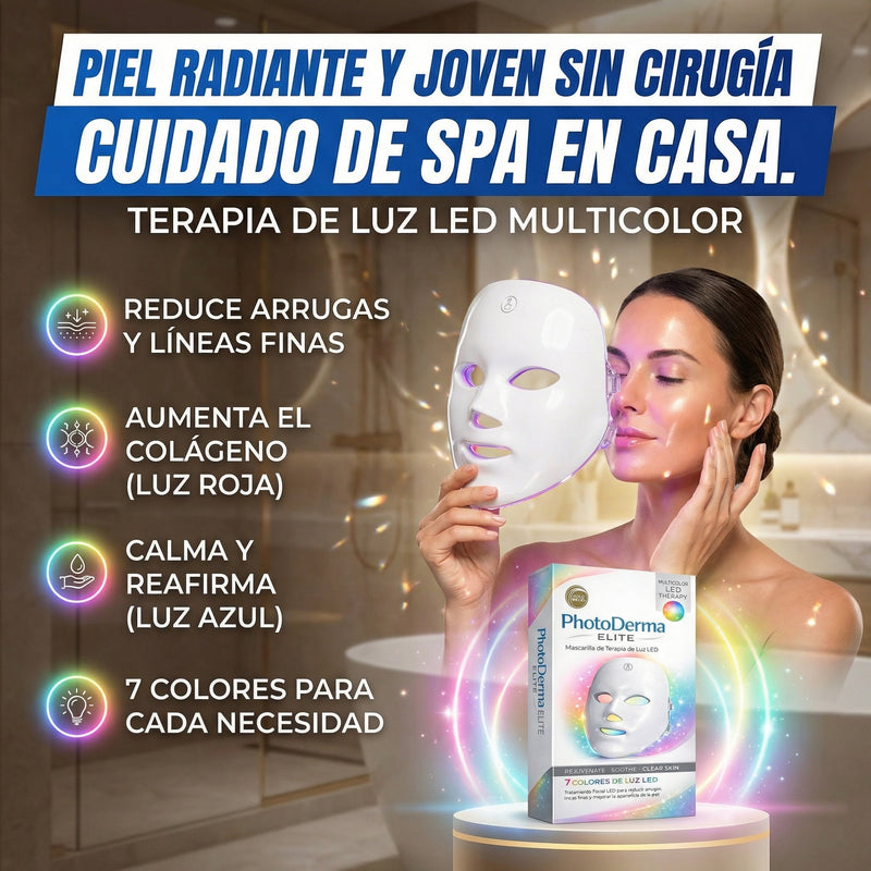 Máscara Rejuvenecedora 7 en 1 PhotoDerma ELITE con Fototerapia